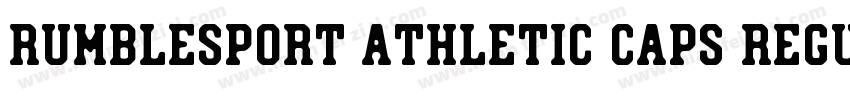 Rumblesport Athletic Caps Regular字体转换